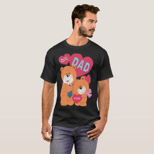 Beary Speciellare Pappa Cute Daughn Bears Fars dag T Shirt