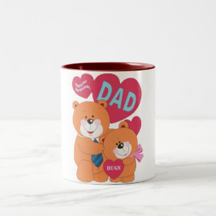 Beary Speciellare Pappa Två-Tonad Mugg