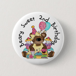 Beary Sweet 2nd Birthday T-shirts and Gifts Knapp