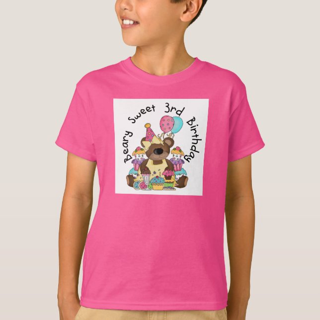 Beary Sweet 3rd Birthday Tshirts and Gifts (Framsida)
