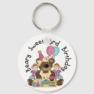 Beary Sweet 3rd Birthday Tshirts and Gifts Nyckelring