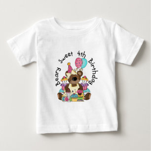 Beary Sweet 4e födelsedagen Tee