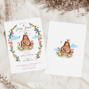 Beary Sweet Baby Shower Inbjudningar