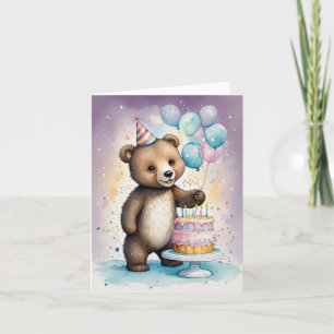 Beary Sweet Birthday Önskemål Helgkort