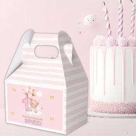 Beary Sweet One Birthday | Pink Boho Bear Presentaskar