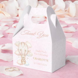 Beary Sweet Varmt Luftballong 1-års Födelsedagspre Presentaskar