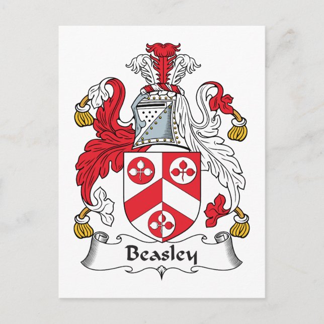 Beasley Family Crest Vykort (Framsida)