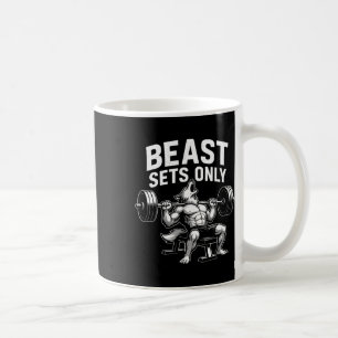 Beast Anger endast Varg Gym Workout Fitness Bodybu Kaffemugg
