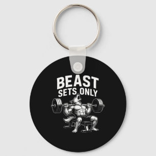 Beast Anger endast Varg Gym Workout Fitness Bodybu Nyckelring