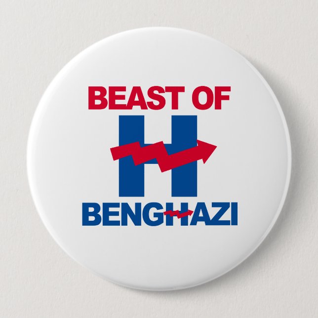 BEAST AV BENGHAZI - - Anti-Hillary - Knapp (Framsida)