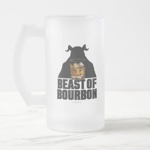 Beast av Bourbon Frosted Glass Beer Mugg