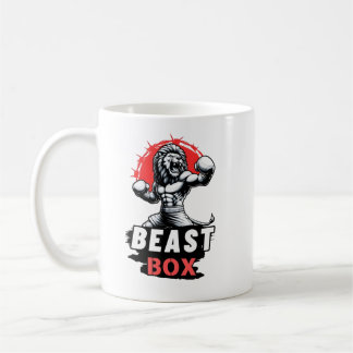 Beast Box - Lejon design för tangentbordsstart Kaffemugg