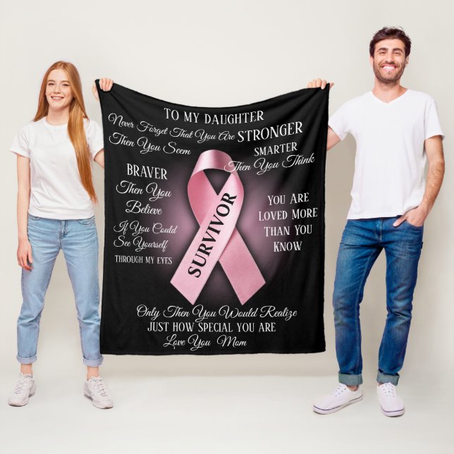 Beast Cancer Survivor Fleecefilt (På plats)