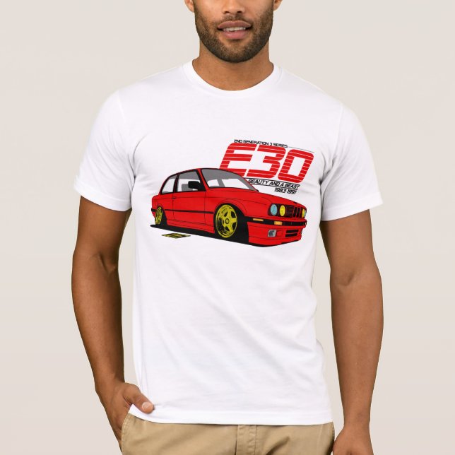 Beast E30 & skönhet T-shirt (Framsida)