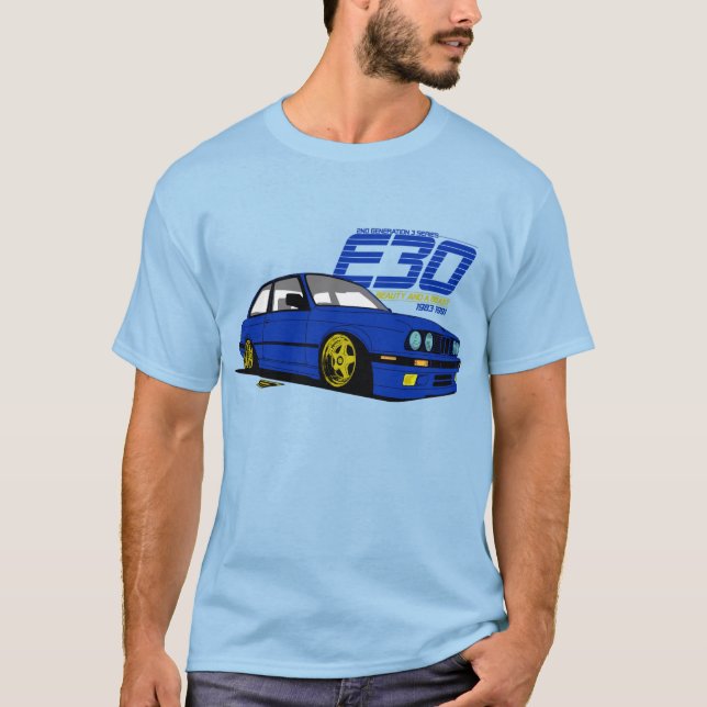 Beast E30 & skönhet T Shirt (Framsida)