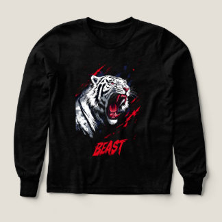 Beast för Brerce White Tiger T Shirt