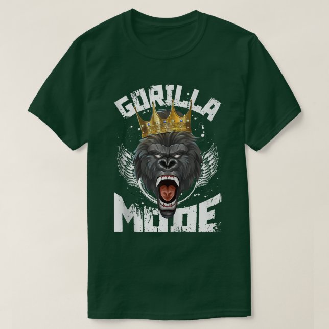 Beast för Gorilläge - arbetsgång för Kung Fitnes T Shirt (Design framsida)