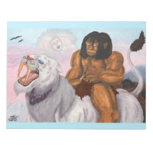 Beast för illustration av fantasy Watercolor Illus