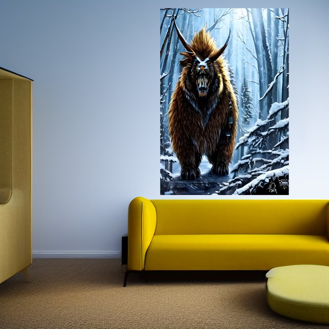 Beast för stora fantasinbjörn | AI Art Poster (Skapare uppladdad)