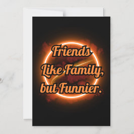 BEAST FRIENDS, FRIENDSHIP, FRIENDS LIKE FAMILY MAGNETISK INBJUDNINGSKORT