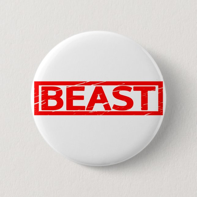 Beast Frimärke Knapp (Framsida)