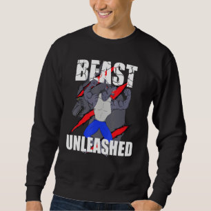 Beast friställd lång ärmad tröja
