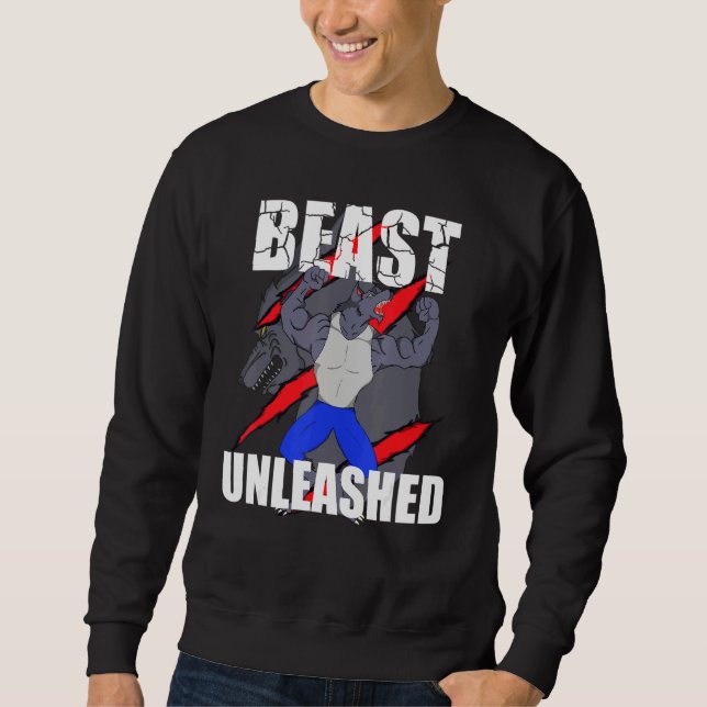 Beast friställd lång ärmad tröja (Framsida)