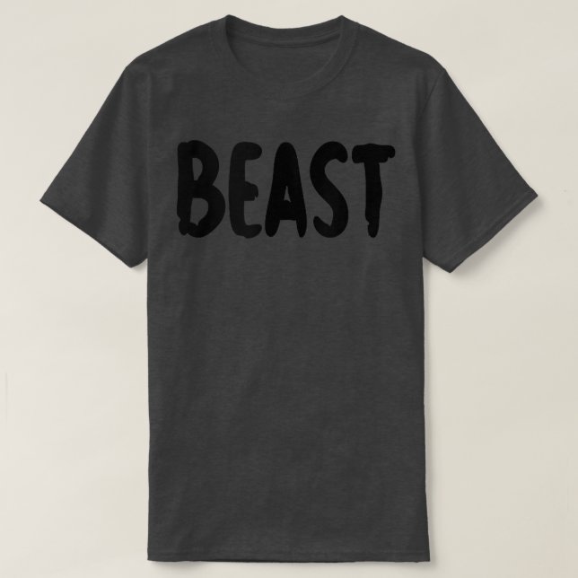 BEAST Gym Fitness Workout Bodybuilding Motivation T Shirt (Design framsida)