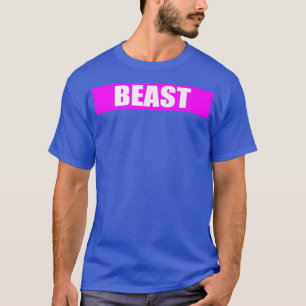 Beast Gym Motivation Rosa Färg Training Fitness T Shirt