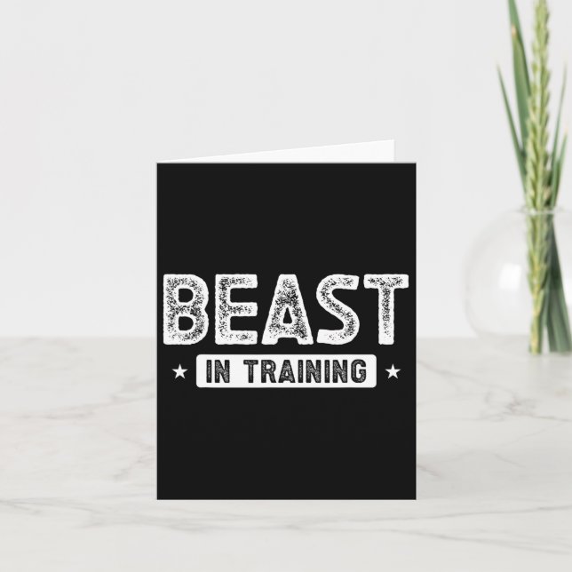 Beast i Boobygge för utbildning Kort (Framsida)