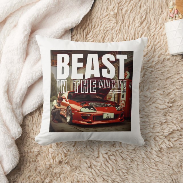 Beast i skapar Dekorativ kudde (JDM Legends) (Filt)