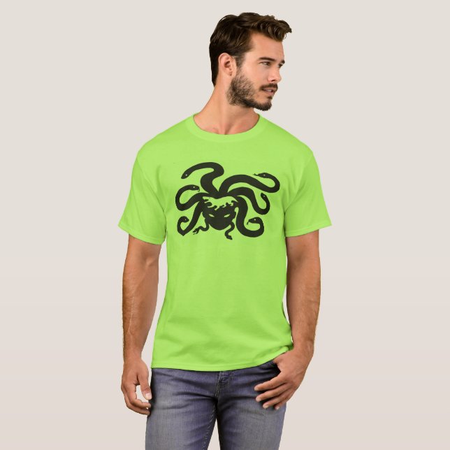 Beast inom den Gorgon Gorgonops T-tröja Tee (Hel framsida)