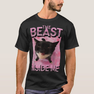 Beast Inside Me Cat Meme T Shirt