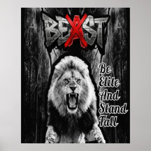 BEAST Lejontryck, Värdeaffischpapper (Semi-Gloss)