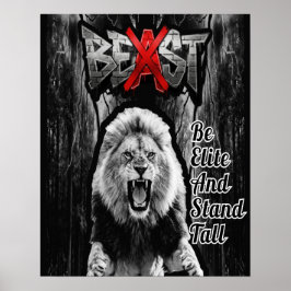 BEAST Lejontryck, Värdeaffischpapper (Semi-Gloss) Poster