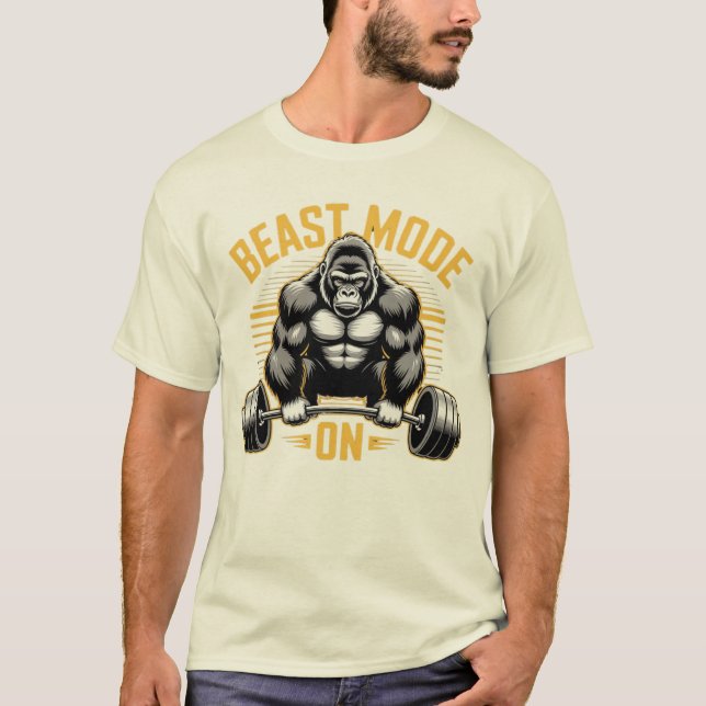 Beast Mode On - Bold Gym Warrior T-Shirt Essential (Framsida)