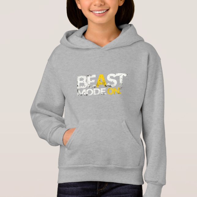Beast Mode On - Motivational Gym & Gaming Design T Shirt (Framsida)