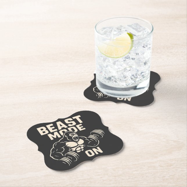 Beast Mode På Gorilla Gym Motivation Underlägg Papper (Insitu)