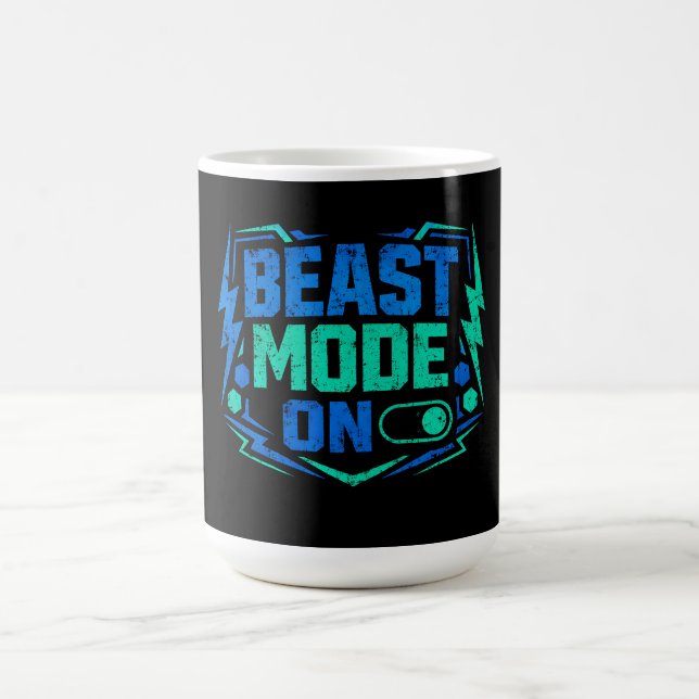 Beast Mode PÅ – Gymaktiveringseffekt Kaffemugg (Center)
