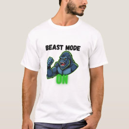 Beast Mode På – Motiverande Gym T Shirt