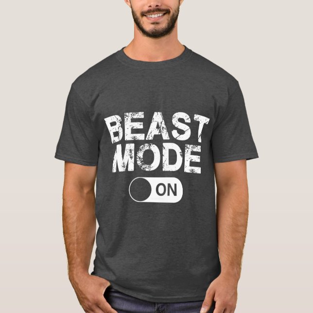 Beast Mode Påslaget tjej T Shirt (Framsida)