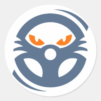 Beast Mode Tävla-etikett Runt Klistermärke