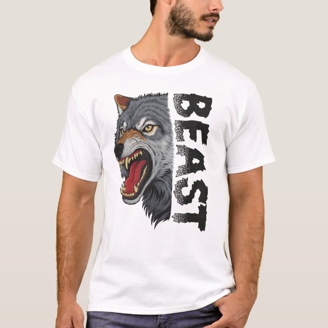 Beast Mode Wolf Tee (Framsida)