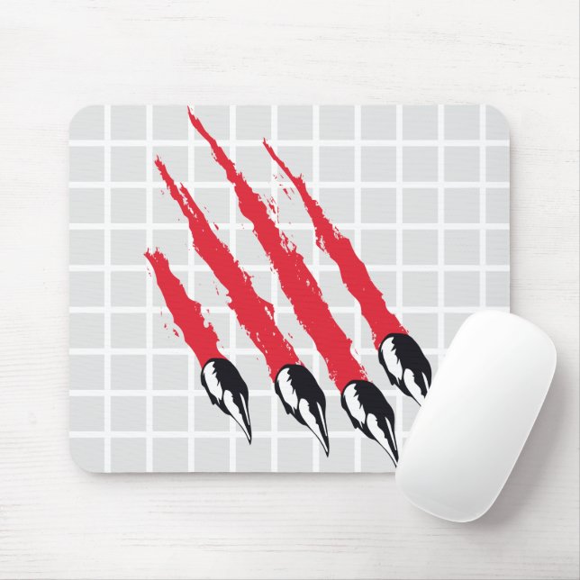 Beast Monster Klomärken Grid Musmatta (Med mus)