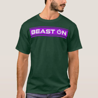 Beast om Lila Gym Fitness Workout Gym Soutmot T Shirt