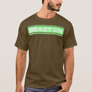 Beast på Grönt Mint Gym Fitness Workout Gym Say T Shirt