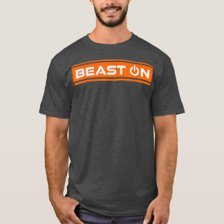 Beast på Orange Gym Fitness Workout Gym Soutmodem T Shirt