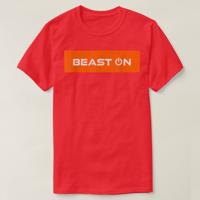 Beast på Orangens rektangulära grammotivationsegen T Shirt (Design framsida)