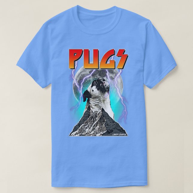 Beast Pug T Shirt (Design framsida)
