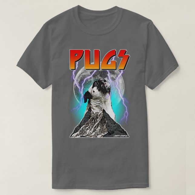 Beast Pug T Shirt (Design framsida)